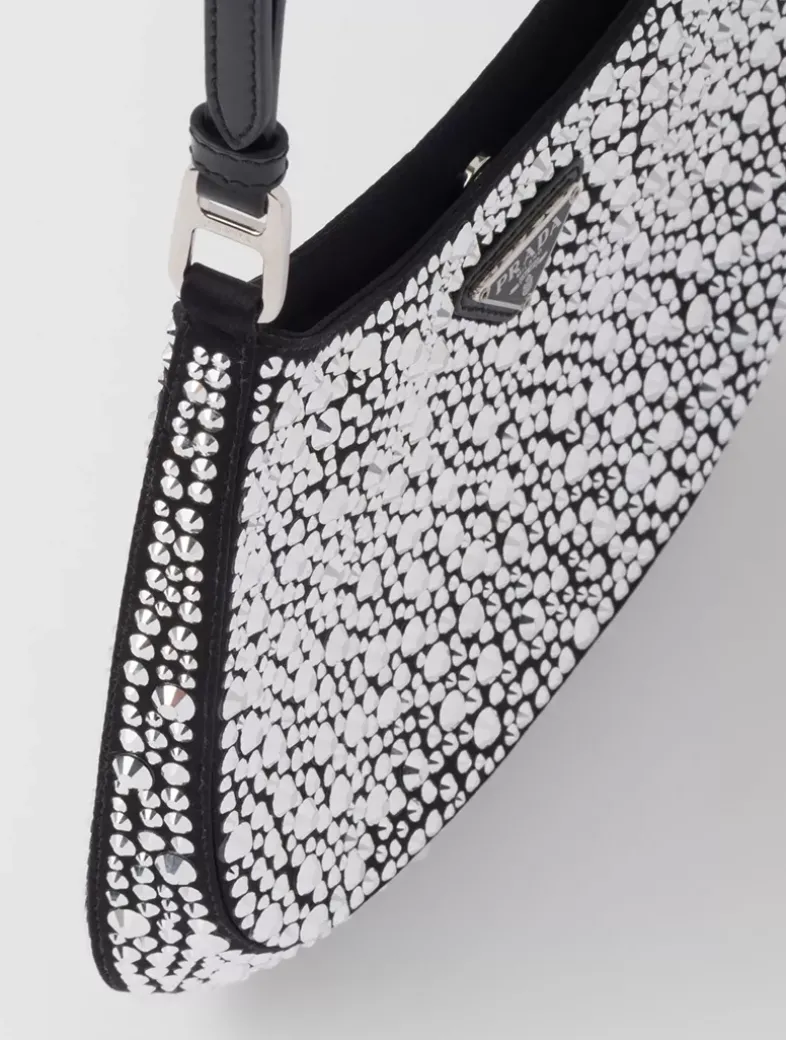 Prada Cleo Satin Bag With Crystals