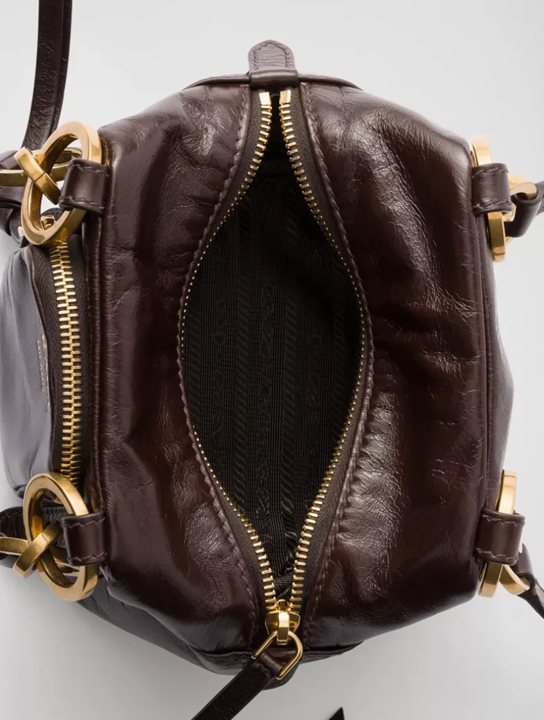 Prada Dangle Leather Top-handle Mini-bag