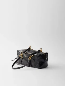 Prada Dangle Medium Leather Top-handle Bag
