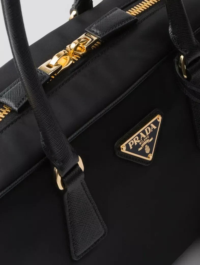 Prada Re-edition 1978 Medium Re-nylon And Saffiano Leather Two-handle Bag