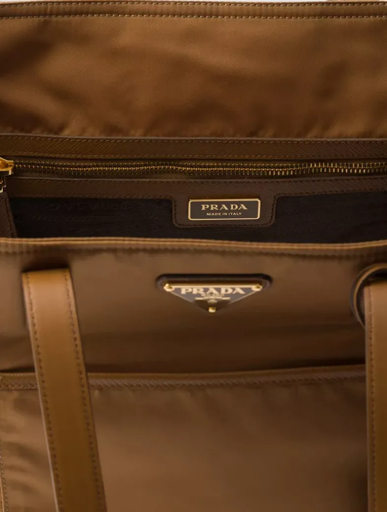 Prada Re-edition 1978 Medium Re-nylon And Saffiano Leather Tote Bag