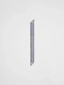 Printed Silk Skinny Scarf