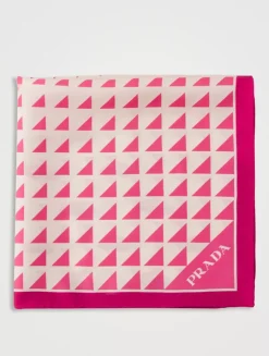 Printed Silk Twill Scarf