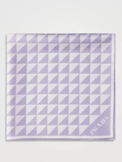 Printed Silk Twill Scarf