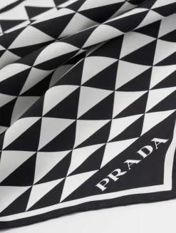 Printed Silk Twill Scarf