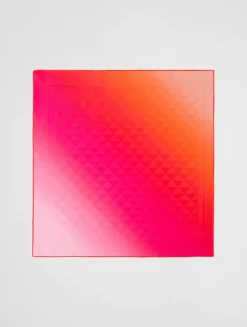 Printed Silk Twill Scarf 55x55