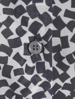 Printed Tie-Front Shirt