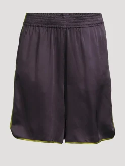 Priya Crêpe Satin Shorts