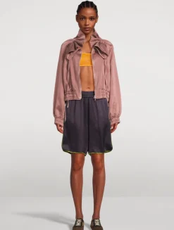 Priya Crêpe Satin Shorts