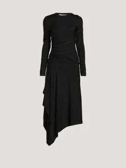 Protection Draped Jersey Dress