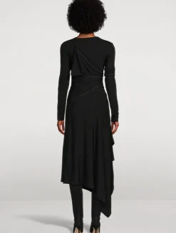 Protection Draped Jersey Dress