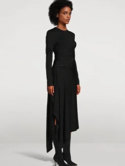 Protection Draped Jersey Dress