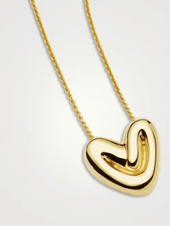 Puffy Heart Pendant Necklace