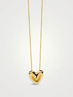 Puffy Heart Pendant Necklace