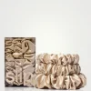 Pure Silk Assorted Scrunchies - Blonde