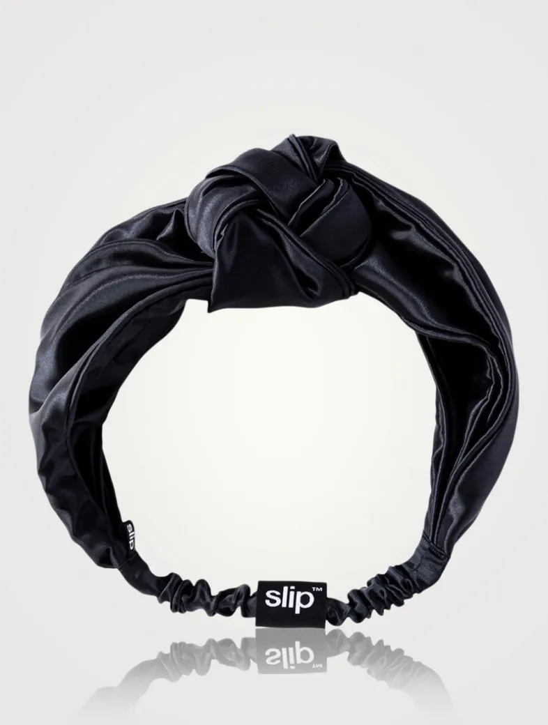 Pure silk knot headband