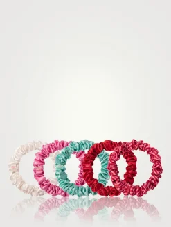 Pure Silk Midi Scrunchies - Gelati