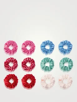 Pure Silk Minnie Scrunchies - Sundown