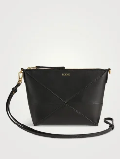 Puzzle Fold Leather Pouch