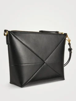 Puzzle Fold Leather Pouch