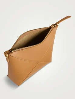 Puzzle Fold Leather Pouch