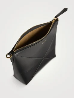 Puzzle Fold Leather Pouch