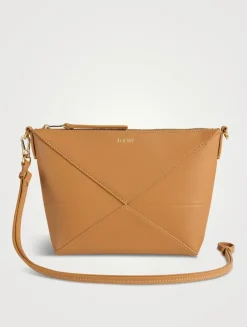 Puzzle Fold Leather Pouch