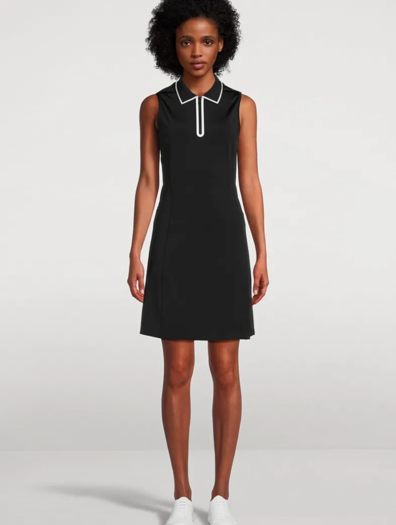 Quarter-Zip Polo Dress
