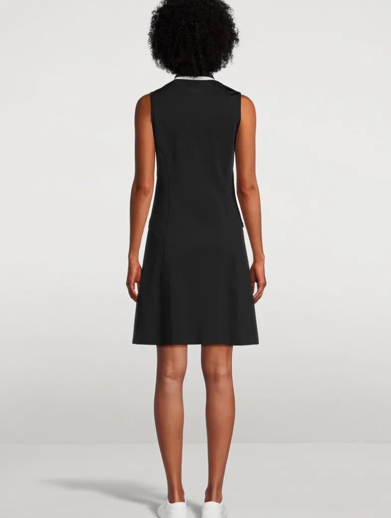 Quarter-Zip Polo Dress