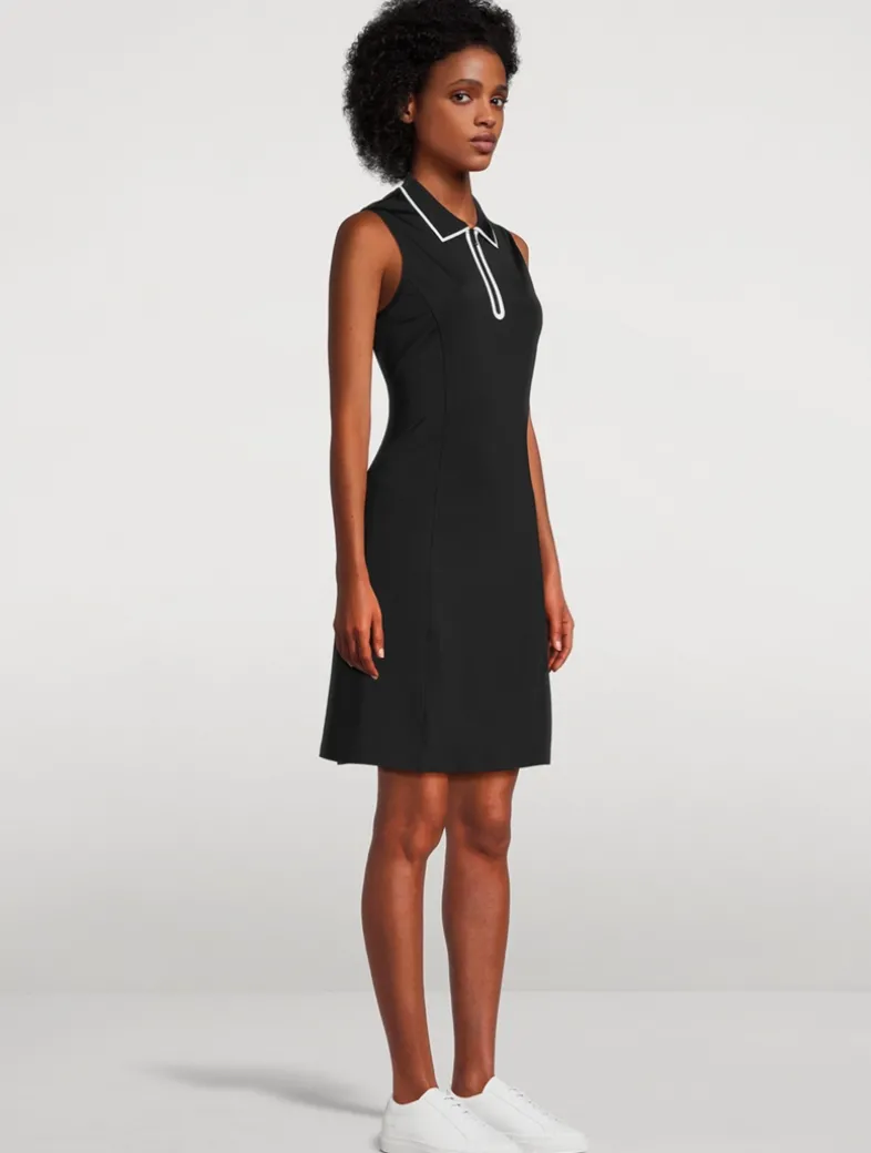 Quarter-Zip Polo Dress