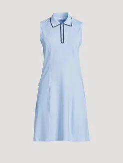 Quarter-Zip Polo Dress