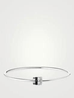 Quatre Black Edition 18K White Gold Bracelet With Black PVD And Diamonds