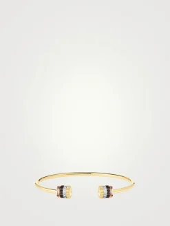 Quatre Classique 18K Gold Two Motif Bracelet With Diamonds And PVD