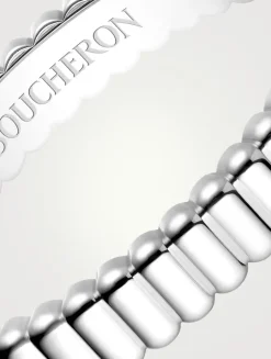 Quatre Grosgrain White Gold Ring