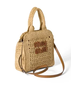 Raffia-effect Woven Tote Bag