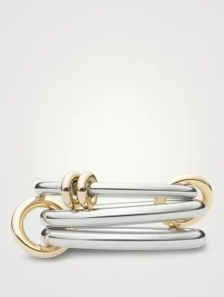 Raneth SG Silver And 18K Gold Ring