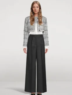 Raschel Cropped Tweed Jacket