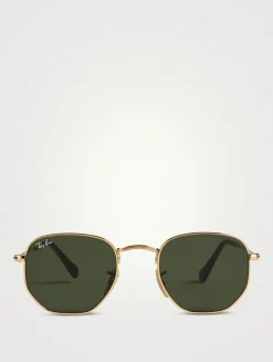 0RB3548N Hexagonal Flat Lens Sunglasses