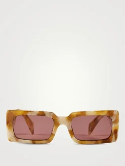 Rectangular Marble Sunglasses