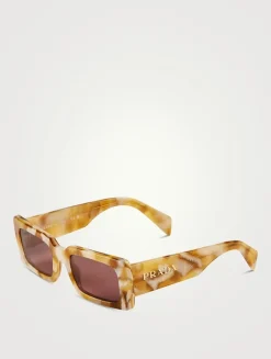 Rectangular Marble Sunglasses