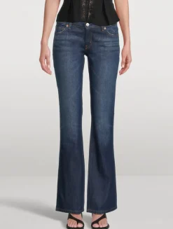 Reformation x Devon Lee Carlson Kenny Low-Rise Bootcut Jeans