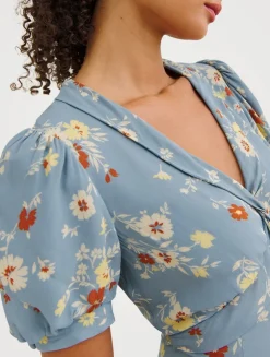 Reformation x Devon Lee Carlson Michelle Dress In Floral Print