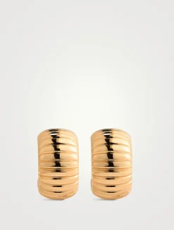 Remy Ridged Hoop Earrings