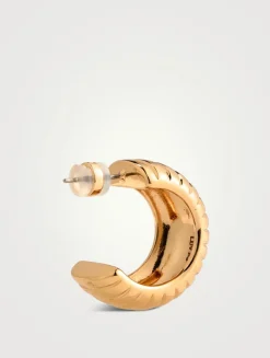 Remy Ridged Hoop Earrings