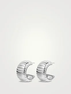 Remy Ridged Hoop Earrings