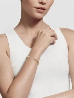 Renaissance® Cablespira Bracelet In 18k Yellow Gold With Diamonds, 3.5mm