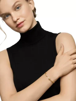 Renaissance® Cablespira Bracelet In 18k Yellow Gold With Pearls And Diamonds, 3.5mm