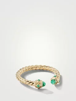 Renaissance Color Ring In 18k Yellow Gold With Emeralds