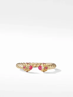 Renaissance Color Ring In 18k Yellow Gold With Emeralds