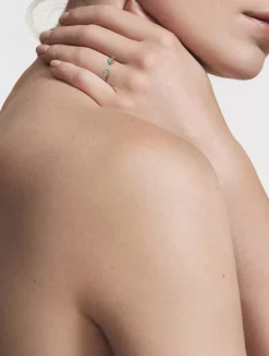 Renaissance Ring In Sterling Silver With 14k Yellow Gold Domes And Diamonds